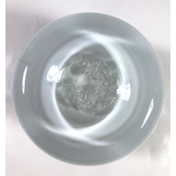 Glass.ful Votive Candle Holder Snow White Handblown Cased Glass Canadian - Picture 5 of 8